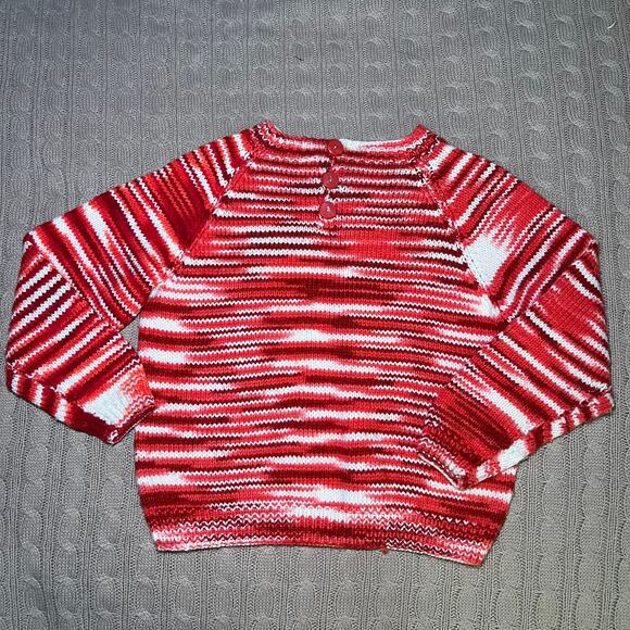 Vintage Handmade Womens Cropped  Handmade Holiday Sweater Medium Knit Wool - Picture 8 of 11